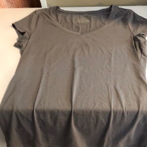 Dark gray v neck tee
